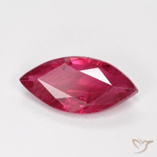 Rubí Rojo oscuro natural de 1.08 ct, Marquesa, SI