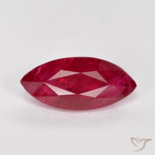 1.01ct Natural Rojo oscuro Rubí, Marquesa, SI