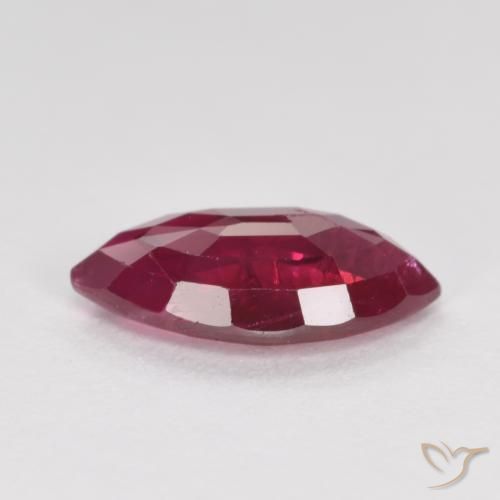 Rubí Rojo oscuro natural de 1.02 ct, Marquesa, SI