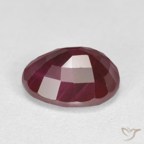 Rubí Rojo vino natural de 1.09 ct, Ovalada, SI