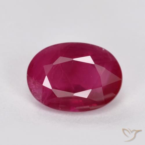 1.10ct Natural Rojo medio Rubí, Ovalada, VS-SI