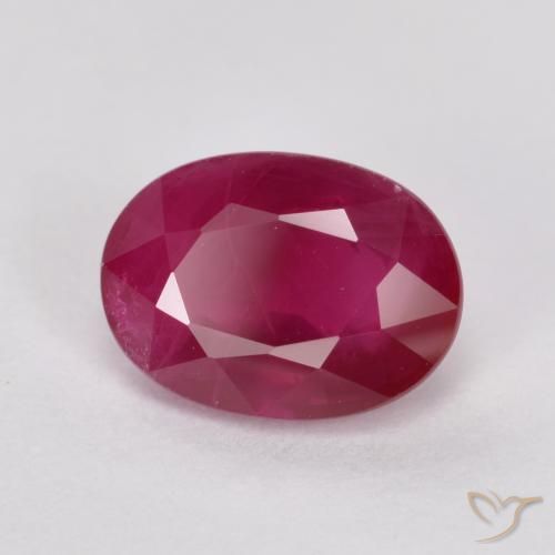 Rubí Rojo medio natural de 1.10 ct, Ovalada, VS-SI