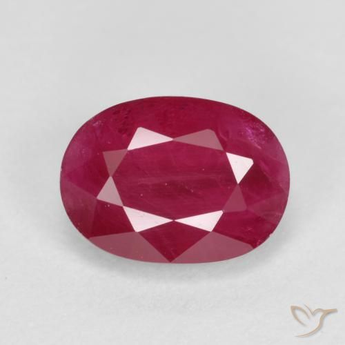 1.26ct Natural Rojo mermelada Rubí, Ovalada, SI