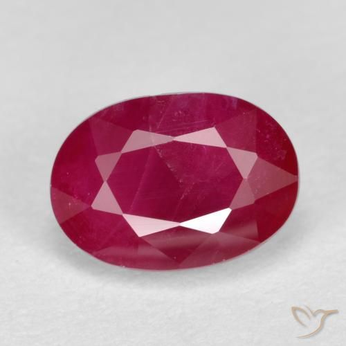 1.25ct Natural Rojo mermelada Rubí, Ovalada, SI