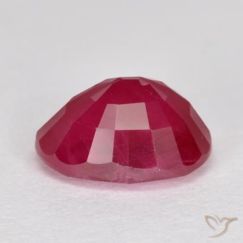 Rubí Rojo mermelada natural de 1.25 ct, Ovalada, SI