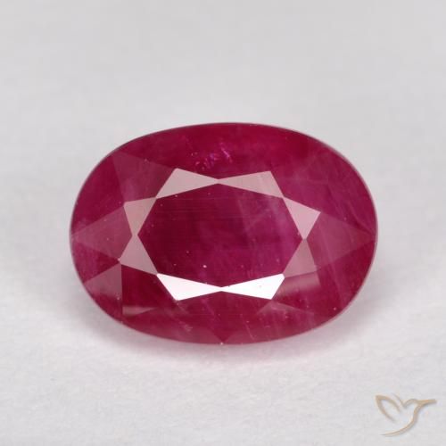1.29ct Natural Rosado rojizo intenso Rubí, Ovalada, VS-SI