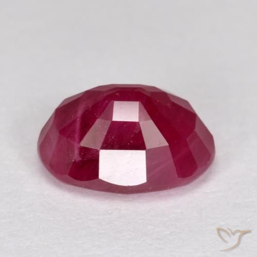 Rubí Rosado rojizo intenso natural de 1.29 ct, Ovalada, VS-SI