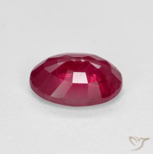 Rubí Medium Dark-Red natural de 1.04 ct, Ovalada, VS-SI