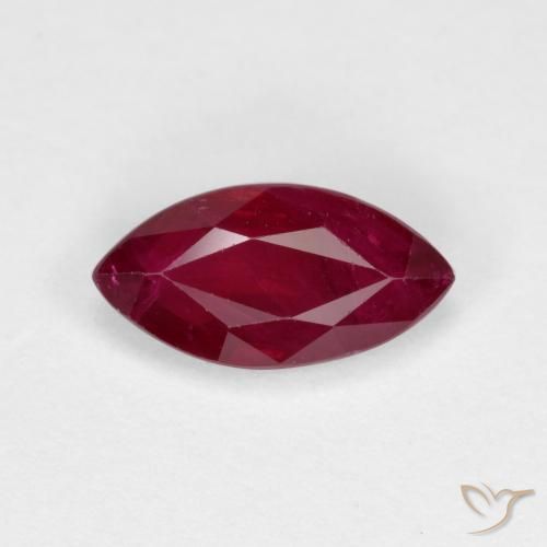 1.06ct Natural Rojo oscuro Rubí, Marquesa, VS-SI