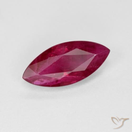 Rubí Rojo oscuro natural de 1.20 ct, Marquesa, VS-SI