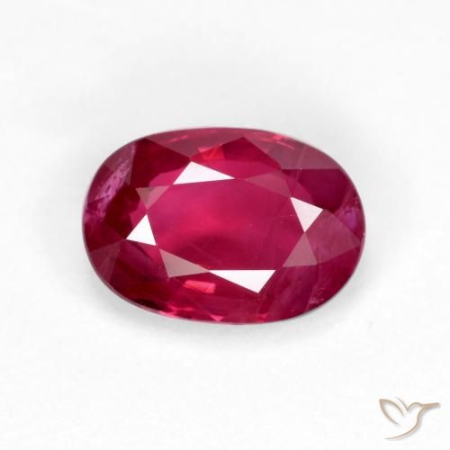 1.05ct Natural Rojo oscuro medio Rubí, Ovalada, VS-SI