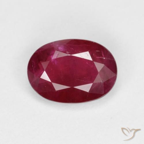 1.06ct Natural Rojo vino Rubí, Ovalada, VS-SI