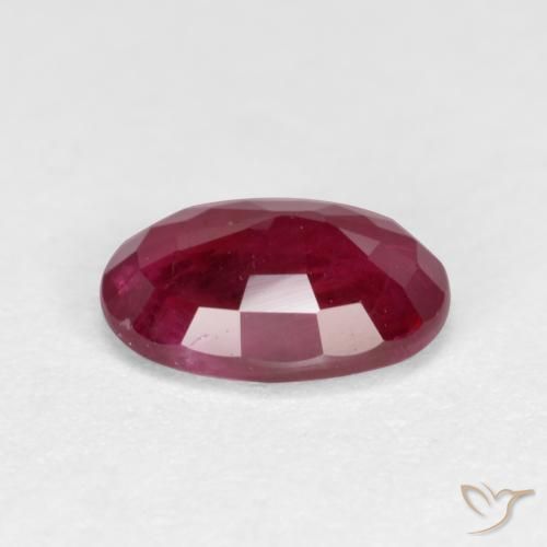 Rubí Rojo vino natural de 1.06 ct, Ovalada, VS-SI