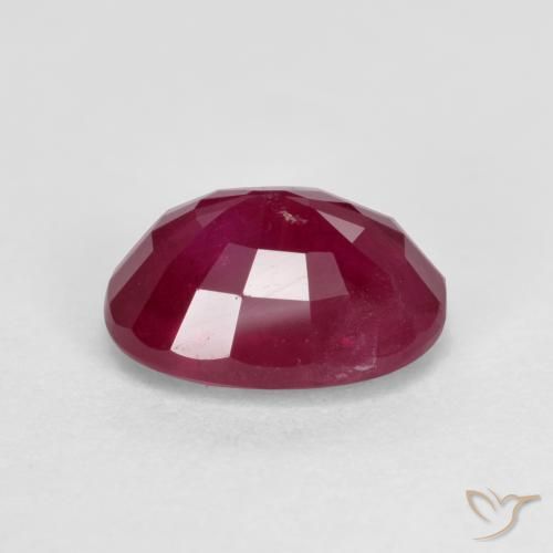 Rubí Rojo medio natural de 1.22 ct, Ovalada, VS-SI