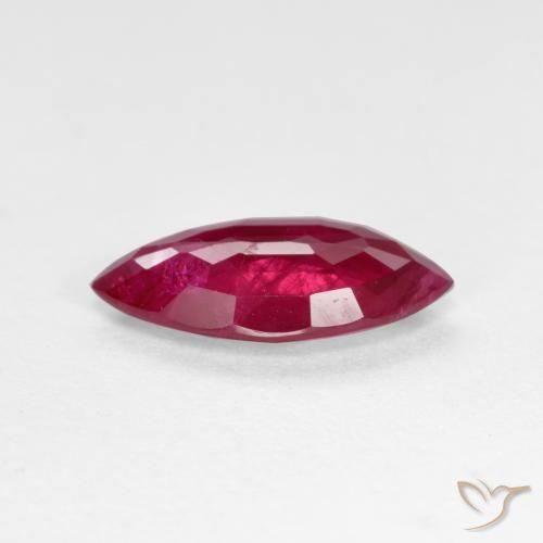 Rubí Rojo sangre natural de 1.18 ct, Marquesa, VS-SI