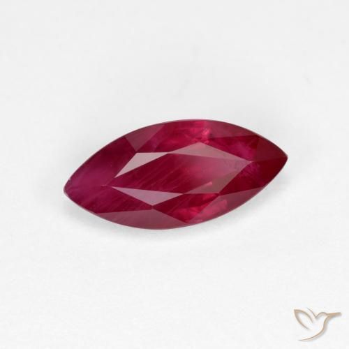 Rubí Rojo oscuro natural de 1.10 ct, Marquesa, VS-SI