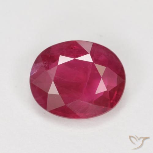 1.11ct Natural Rosado rojizo intenso Rubí, Ovalada, VS-SI