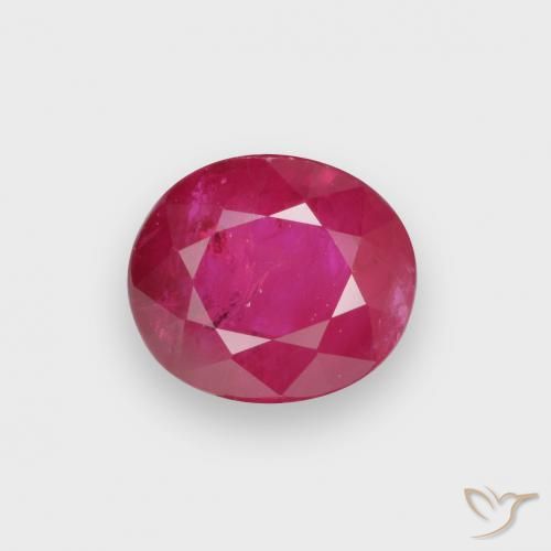 1.00ct Natural Rojo claro Rubí, Ovalada, VS-SI