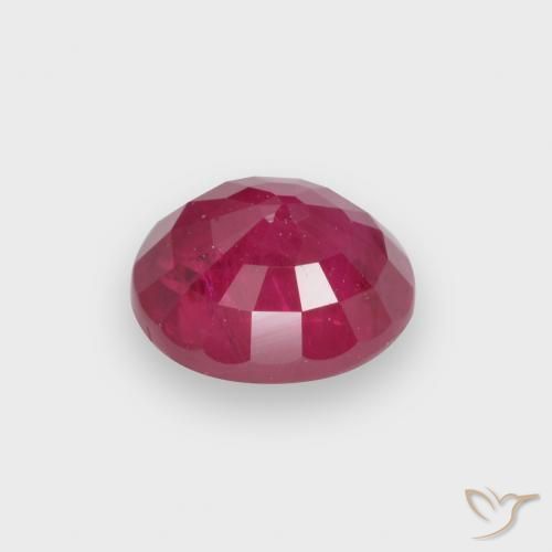 Rubí Rojo claro natural de 1.00 ct, Ovalada, VS-SI