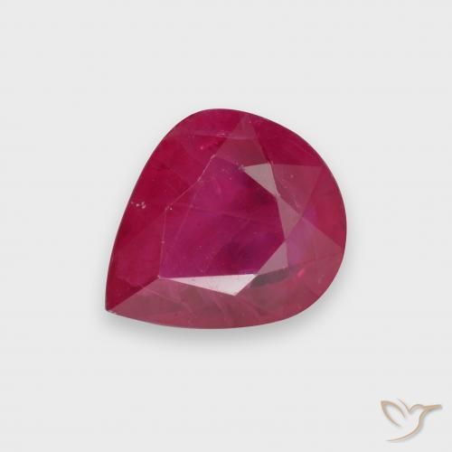 1.73ct Natural Rojo medio Rubí, En forma de pera, VS-SI