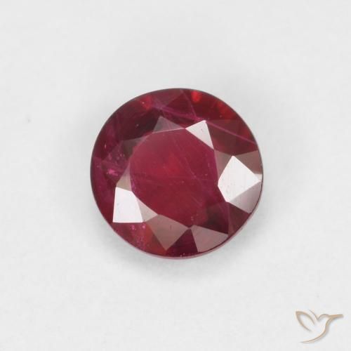 0.27ct Natural Rojo sangre Rubí, Redondo, SI