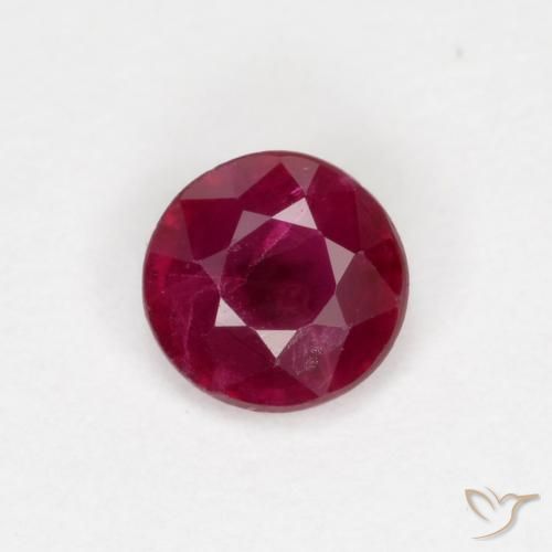 0.28ct Natural Rojo medio Rubí, Redondo, SI