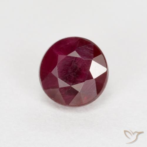Rubí Rojo vino natural de 0.43 ct, Redondo, SI