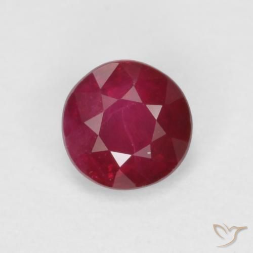 0.35ct Natural Rojo medio Rubí, Redondo, SI
