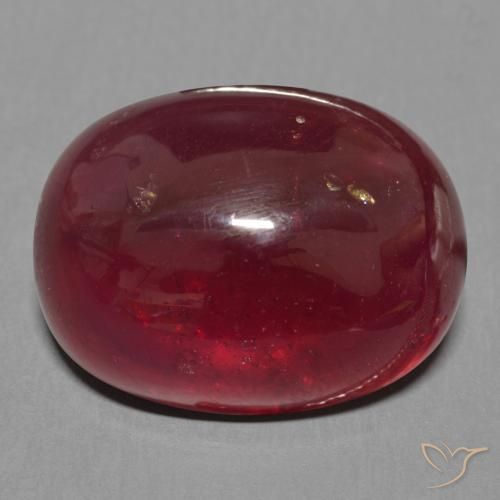 18.63ct Natural Rojo oscuro Rubí, Ovalada, Translúcido