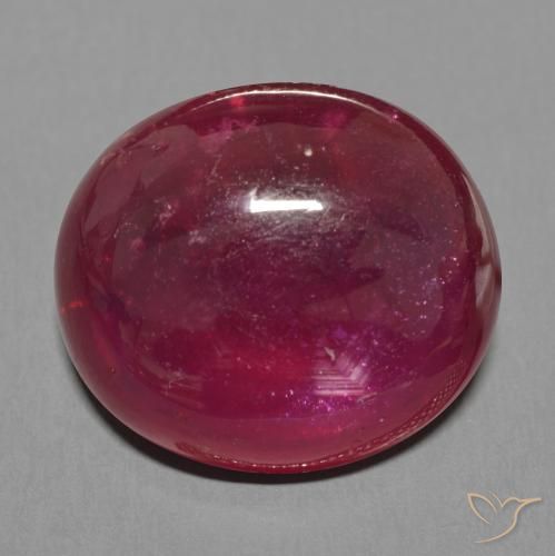 23.90ct Natural Rojo vino Rubí, Ovalada, Translúcido