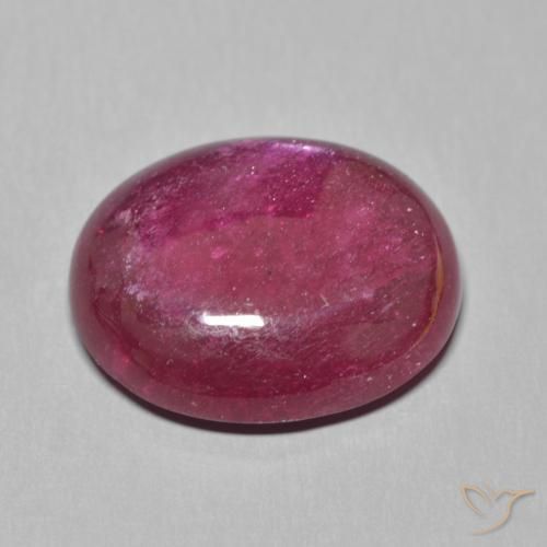 Rubí Rojo vino intenso natural de 16.22 ct, Ovalada, Translúcido