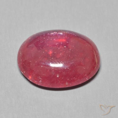Rubí Rojo oscuro natural de 6.72 ct, Ovalada, Translúcido