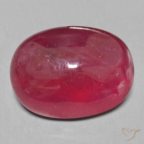 15.12ct Natural Rojo oscuro Rubí, Ovalada, Translúcido
