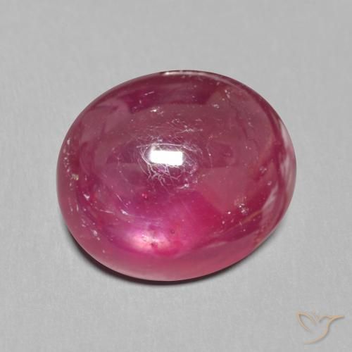 Rubí Rojo oscuro natural de 11.99 ct, Ovalada, Translúcido