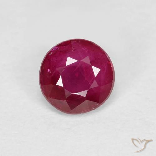0.29ct Natural Rojo vino intenso Rubí, Redondo, VS
