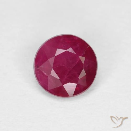 0.28ct Natural Rojo vino intenso Rubí, Redondo, VS-SI