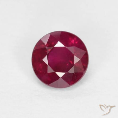 0.31ct Natural Rojo oscuro Rubí, Redondo, VS-SI