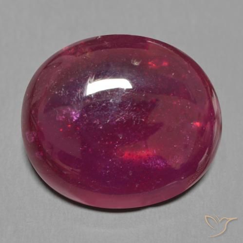 21.81ct Natural Rojo oscuro Rubí, Ovalada, Translúcido
