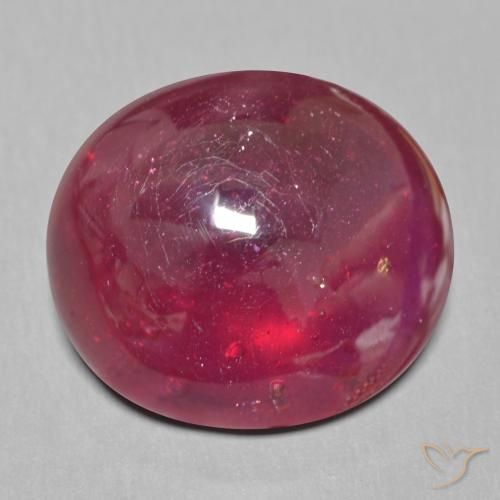 20.82ct Natural Rojo oscuro Rubí, Ovalada, Translúcido
