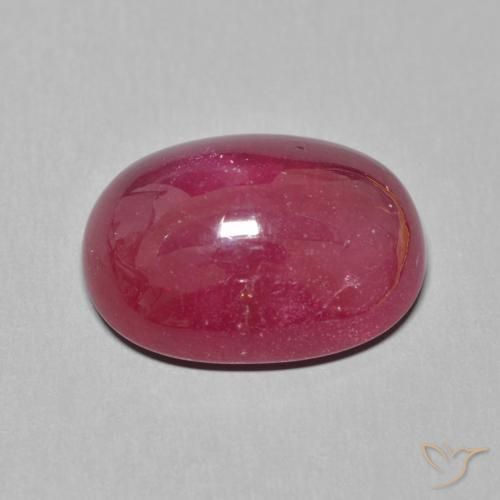 Rubí Rojo oscuro natural de 14.48 ct, Ovalada, Translúcido