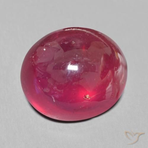 Rubí Rojo sangre natural de 19.95 ct, Ovalada, Translúcido