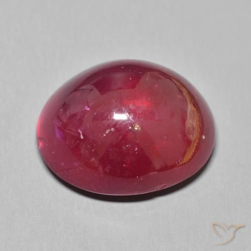 Rubí Rojo sangre natural de 19.95 ct, Ovalada, Translúcido
