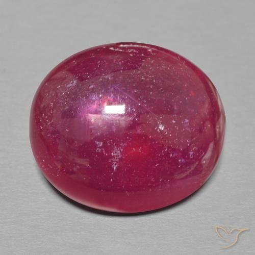 17.39ct Natural Rojo oscuro Rubí, Ovalada, Translúcido