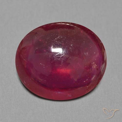 15.20ct Natural Rojo oscuro Rubí, Ovalada, Translúcido