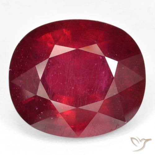 53.35ct Natural Rojo sangre Rubí, Ovalada, VVS-VS