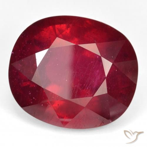Rubí Rojo sangre natural de 53.35 ct, Ovalada, VVS-VS