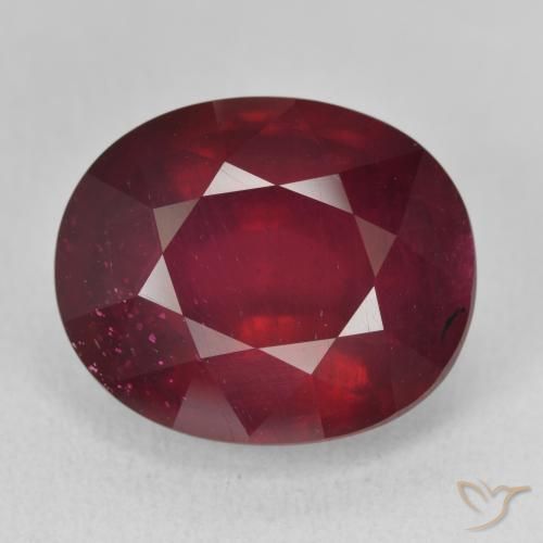 18.07ct Natural Rojo vino Rubí, Ovalada, VVS-VS
