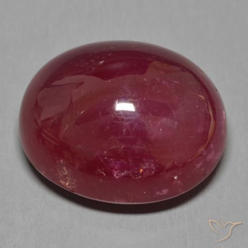 Rubí Rojo oscuro natural de 27.86 ct, Ovalada, Translúcido