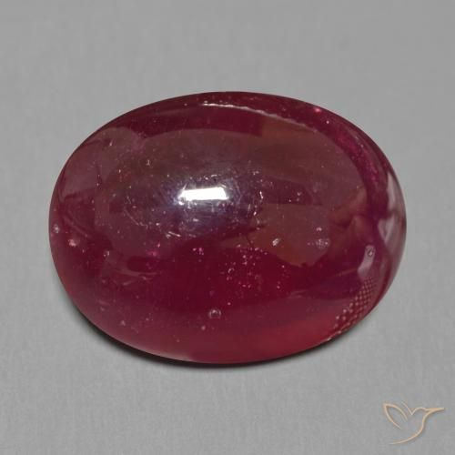 17.33ct Natural Rojo oscuro Rubí, Ovalada, Translúcido