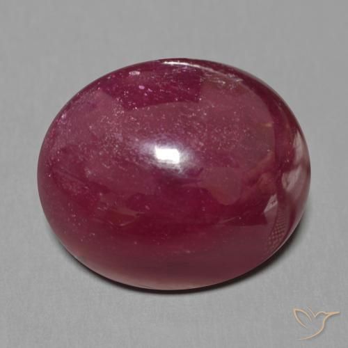 22.96ct Natural Rojo oscuro Rubí, Ovalada, Translúcido